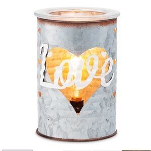 Scentsy Silver Sweet Love Warmer